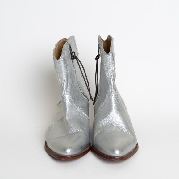 Free People Silver Ankle Boots - Picture 6 of 16